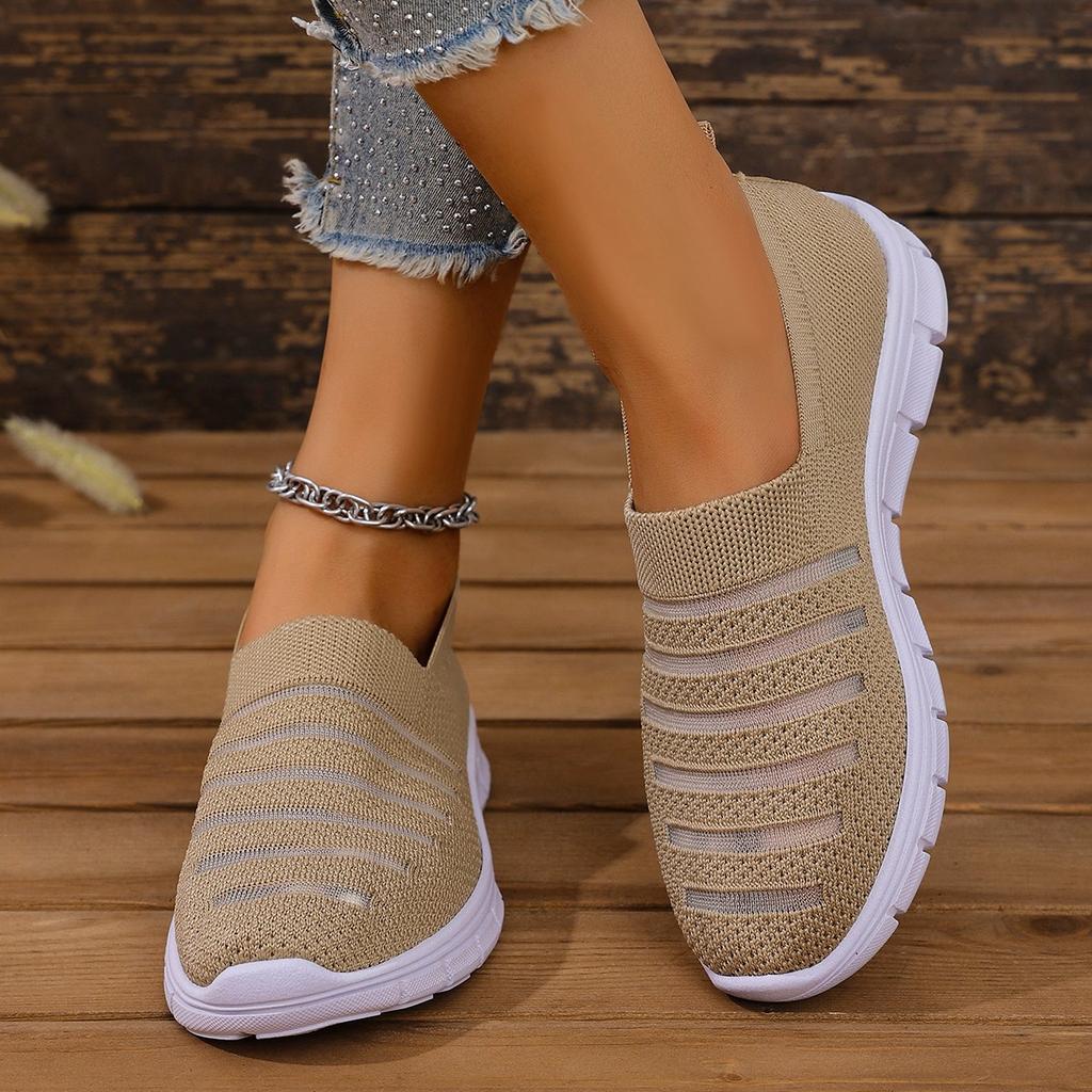 Mode Damen Mesh Freizeitschuhe Leichte Atmungsaktive Weiche Sohle Sneaker für Damen Übergröße Sommer Bequeme Slipper zum Gehen