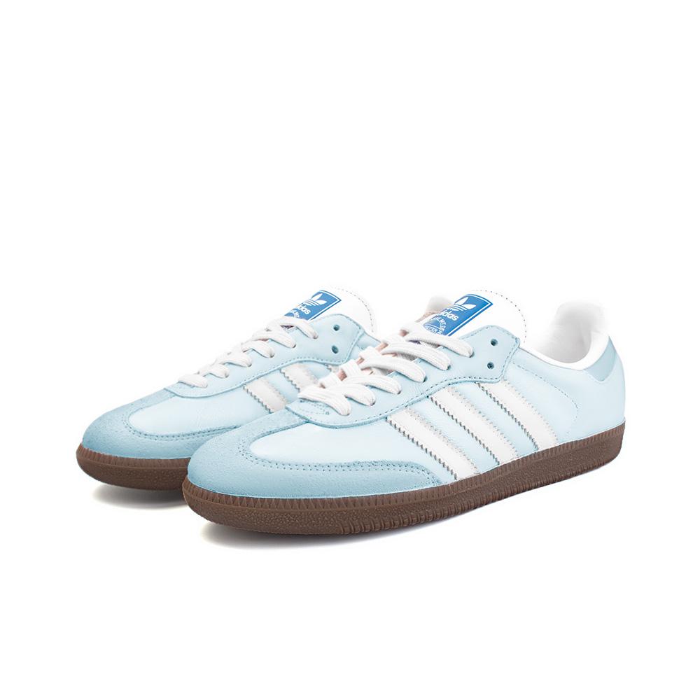 Adidas Originals SAMBA OG Abrasion Resistant Low top Skateboard Shoes Unisex Blue White B75806(Team345-)