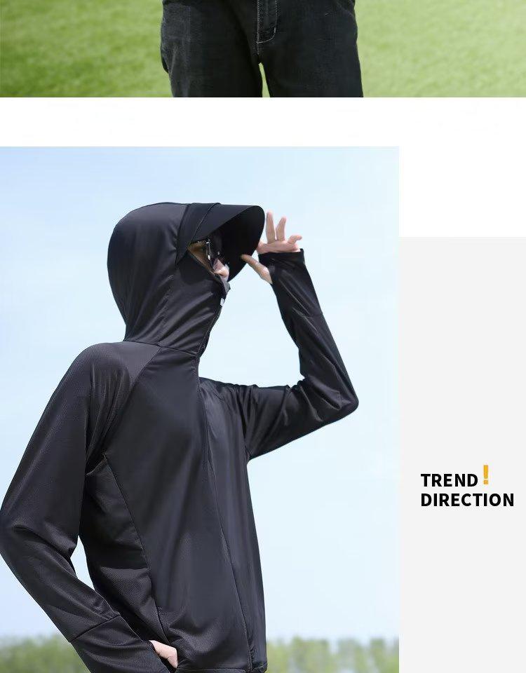 Men's Summer UV Protection Lightweight Breathable Outdoor Shirt for Fishing & Cycling