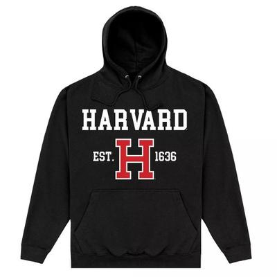 Harvard University Unisex Adult Est 1636 Hoodie