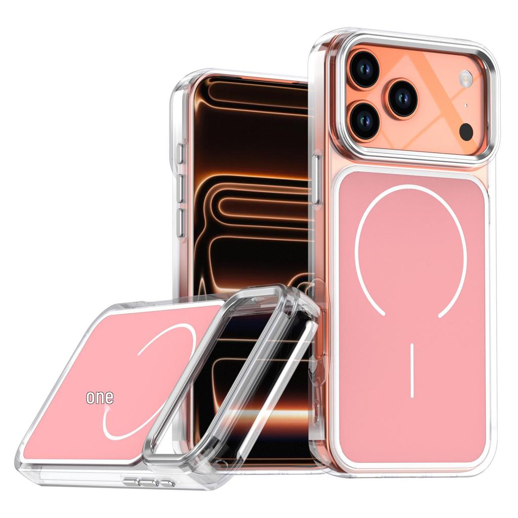 Minimalist Magnetic Anti-Fall Transparent Soft Edge Protective Case for iPhone 17 Pro Max, 16 Plus, 15, and 14.