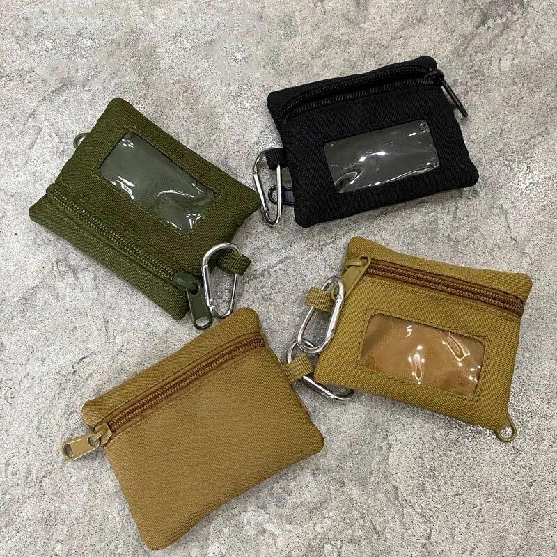 Earphone Key Storage Bag ID Credit Bank Card Holder Outdoor Portable Square Round Mini Coin Bags Solid Sport Money Pouch Wallet