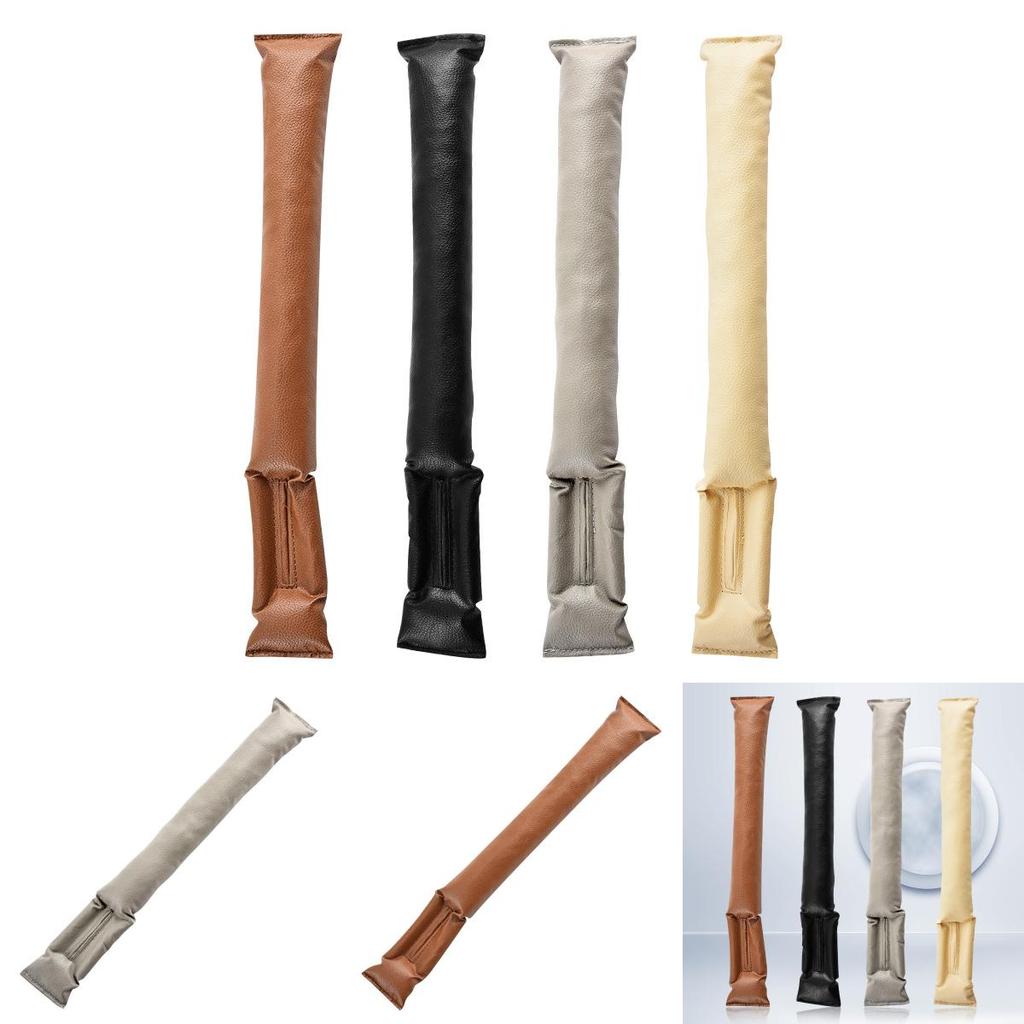 Universal Car Seat Gap Filler Pu Leather Storage Organizer With Antileak Seal For Vehicle Interior