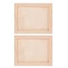 2Pcs Blank Wooden Painting Frame Set Mini Art Canvas Easel for DIY Crafts Kids Adults Beginners Home Wedding Party Decoration