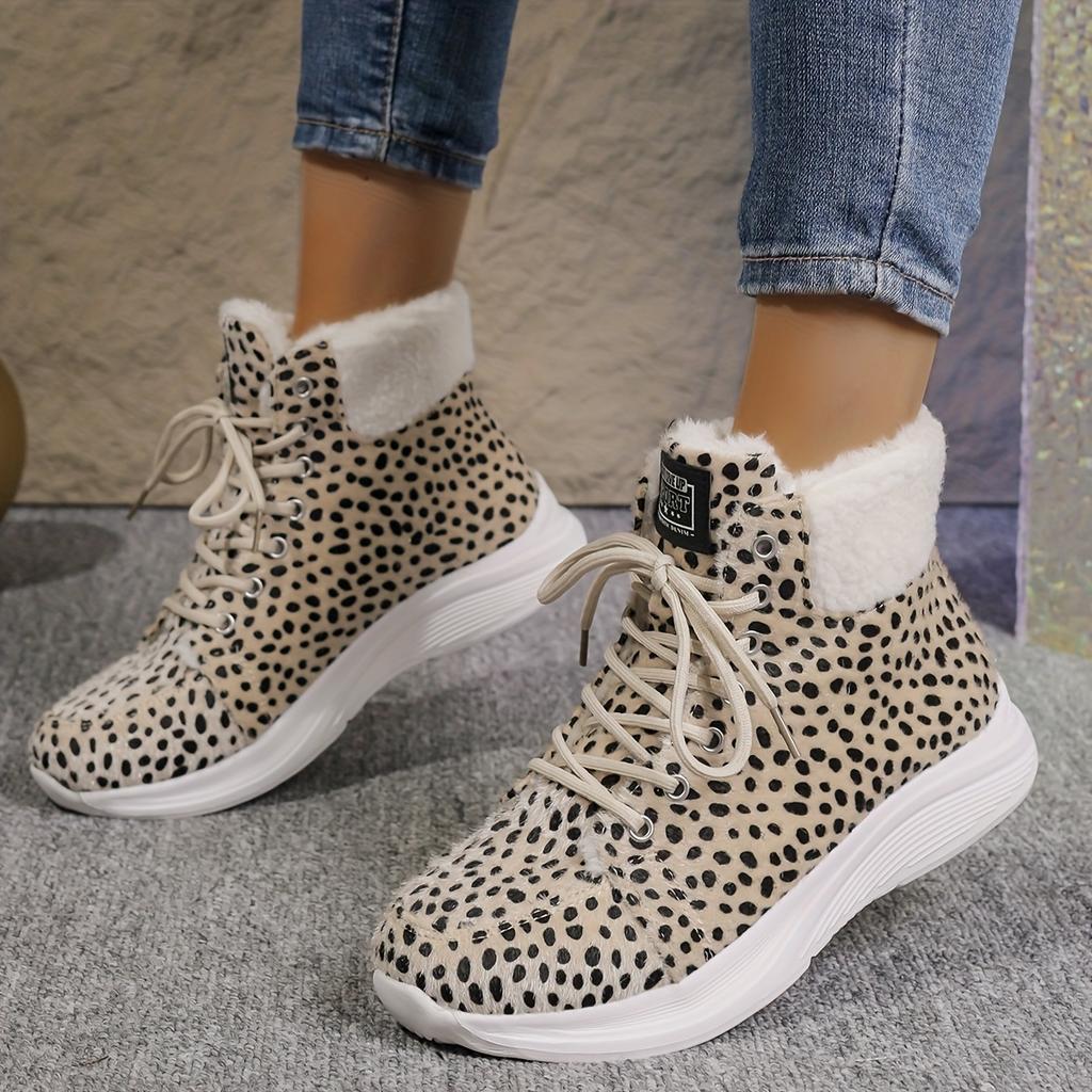 Plus Size Fall/Winter 2025 Booties Women's Round Toe Lace-up Muffin-sole Boots Casual Style Women's Boots