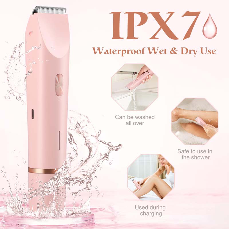 Home Use Portable 2 In 1 Hair Removal Rechargeable Trimmer Wireless Body Shaver Electric Razor Portable Hair Epilator