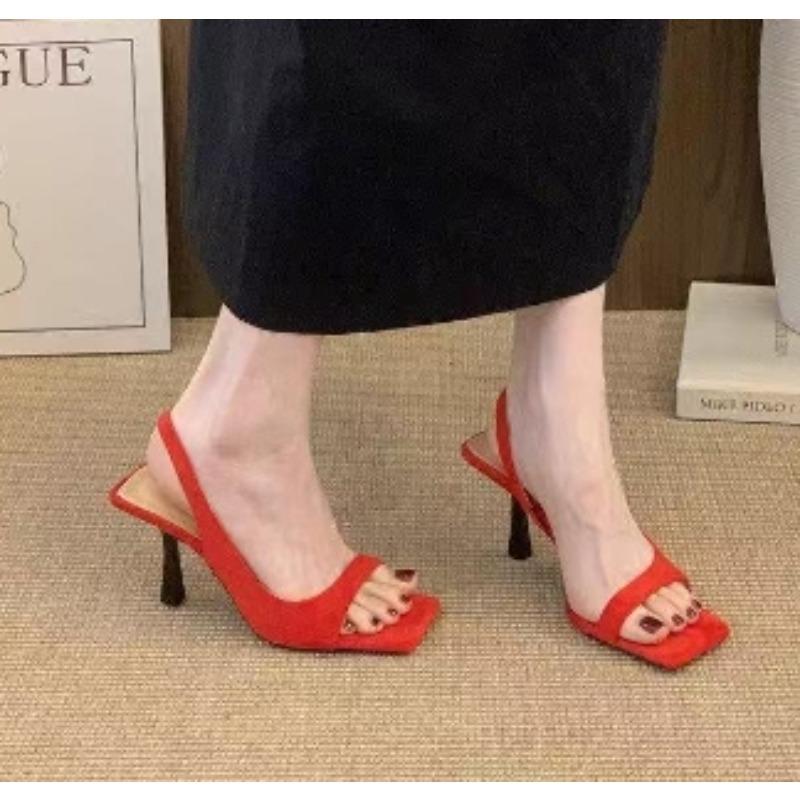 Fashion New Fashion Polka Dot Black and White with A Group of High Heels with Sandals Women's High Heels Go Out Light Sexy Women's Shoes