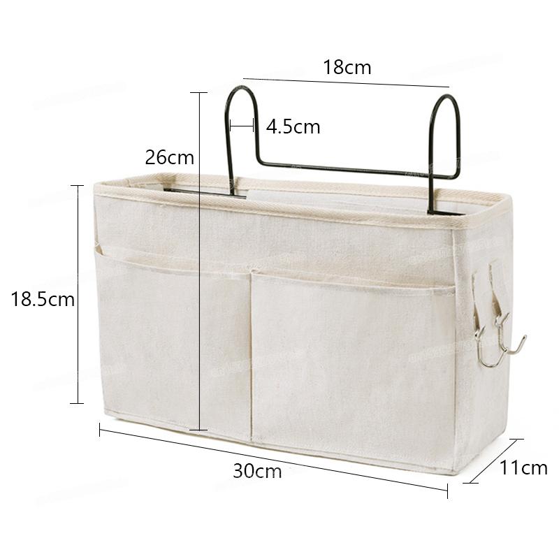 Organizzatore da comodino per telecomando, portaoggetti da appendere per divano e letto, tasche, borsa portaoggetti per camera da letto