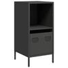 VidaXL Buffet noir 35x39x73,5 cm acier laminé à froid, meuble de rangement, meuble de rangement de cuisine, meuble de 851352