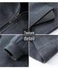 Men's Double-Sided Cashmere Wool Coat, Short Stand Collar, Casual Dad's Jacket for Autumn/Winter.