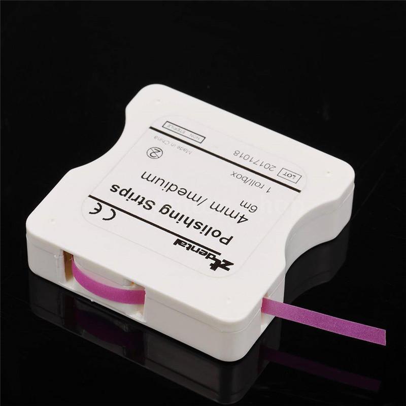 Полировальная полоска для зубов, межзубное шлифование, отбеливание зубов, синий/розовый