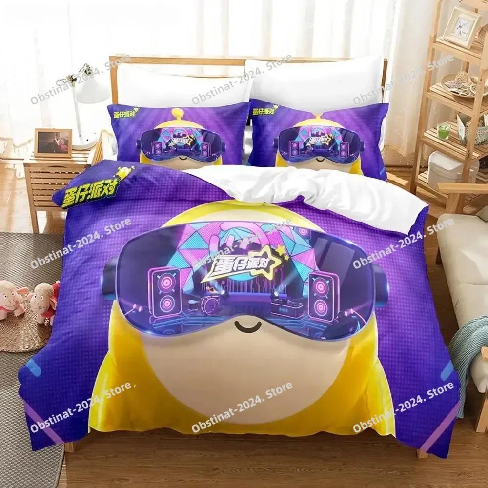 Top Eggy Party Game Eggy Bedding Set Printed Bed Set With Pillowcase Bed Duvet Cover Soft Single Double Queen Super King Size