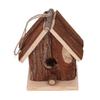 Wooden Bird House Hanging Retro Style Fir Wood Birdhouse for Outdoor Garden Porch Home Office Decoration