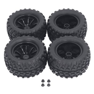 4pcs 12mm Hex 110 RC Truck Wheels and Tires for Axial for Hsp for Redcat for Hpi Universal 10 Hole