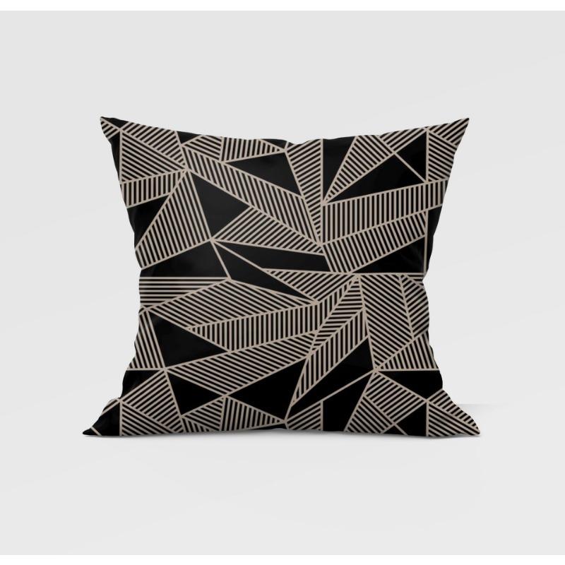 Gray Geometric Pillowcase Home Sofa Pillowcase