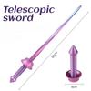 Anxiety Relief 3D Printing Telescopic Spiral Sword Sensory Toys Cosplay Props Retractable Toy 3D Gravity Katana Toys Adult