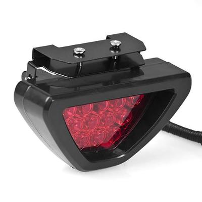 KIMISS Hinteres Rücklicht Drittes Bremslicht, F1 Stil Tagfahrlicht Rot 12 LED Hinten