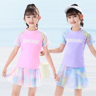 Big Kids Japanese Style Cartoon Princess Two-Piece Swimsuit for Girls, 2025