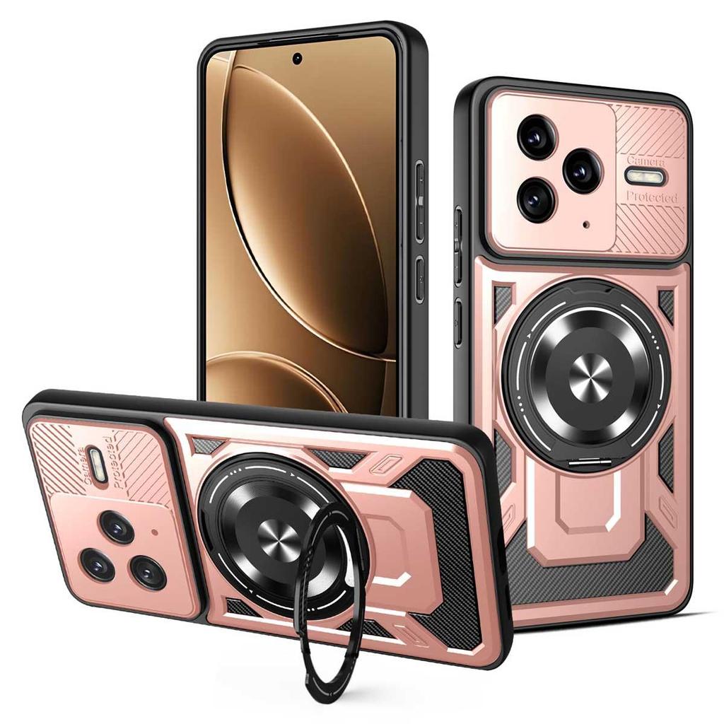 For Mi Poco F7 Pro Ultra 360 Degree Rotating Magnetic Bracket Armored Phone Case for Mi Poco X7 Pro  Durable Protective Cover