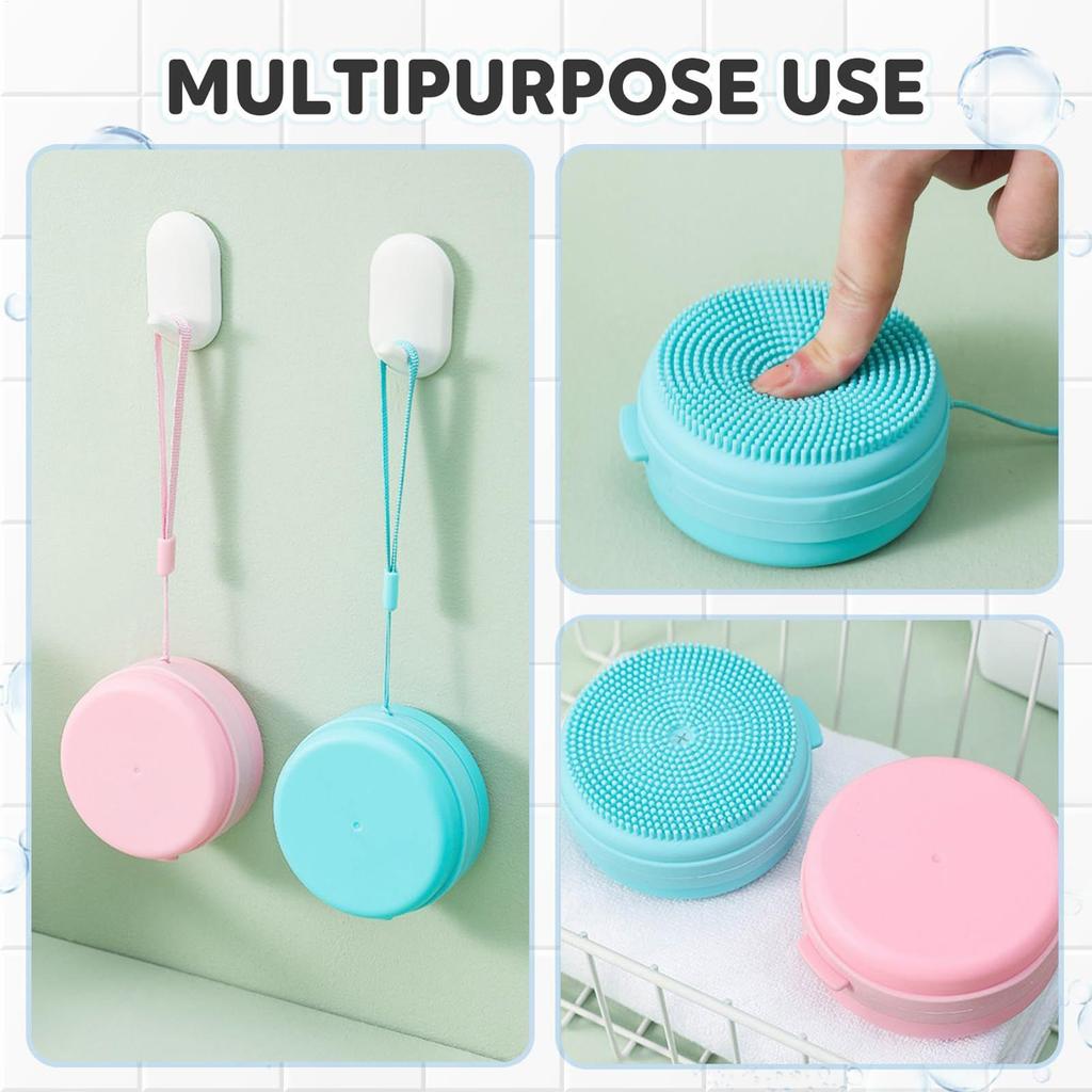 Shower Scrubber for Body Soft Handheld Cleansing Skin Brush Silicone Body Brush for Sensitive All Kinds Of Skin Women Men Adults