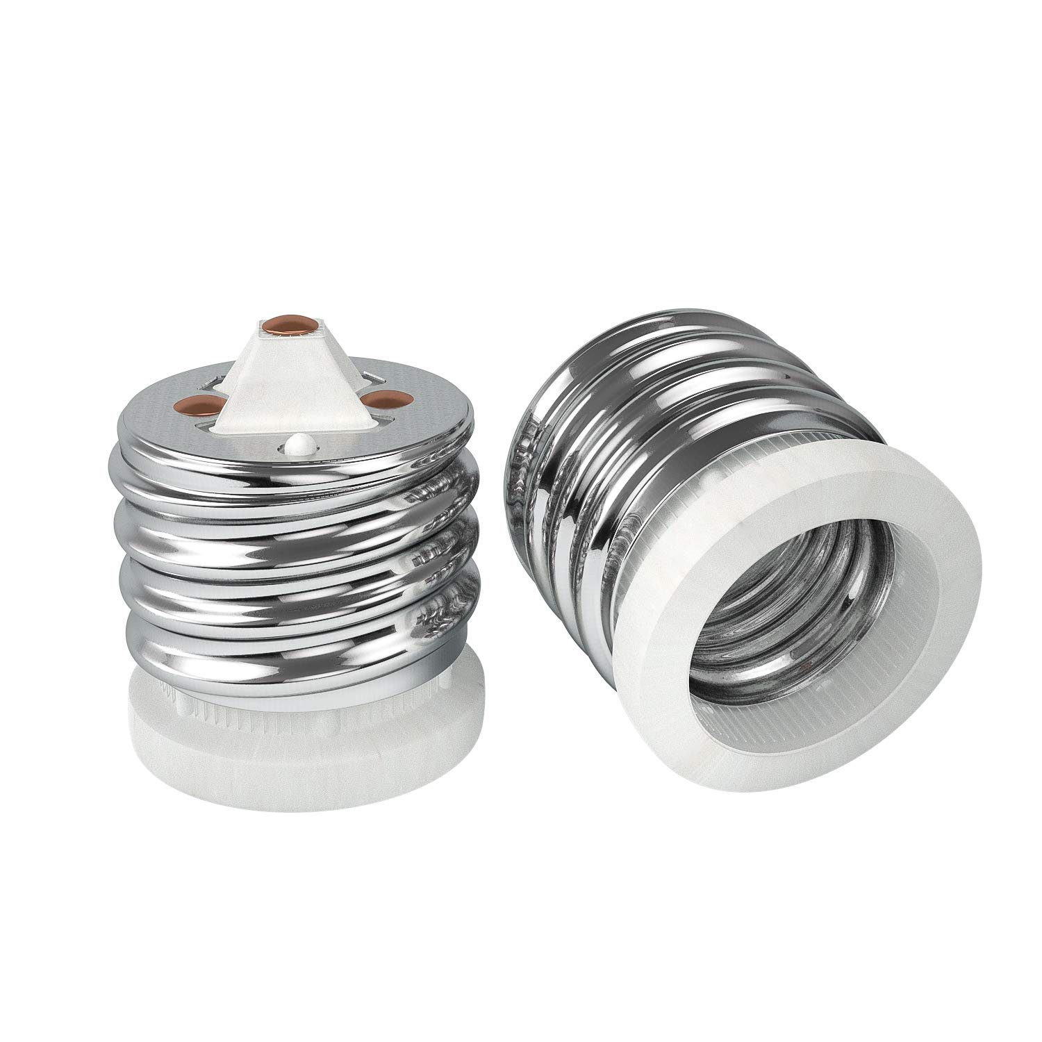 

DiCUNO E39 to E26 Base Adapter, 660W Power, 200°C Heat Resistant, Porcelain, Set of 2