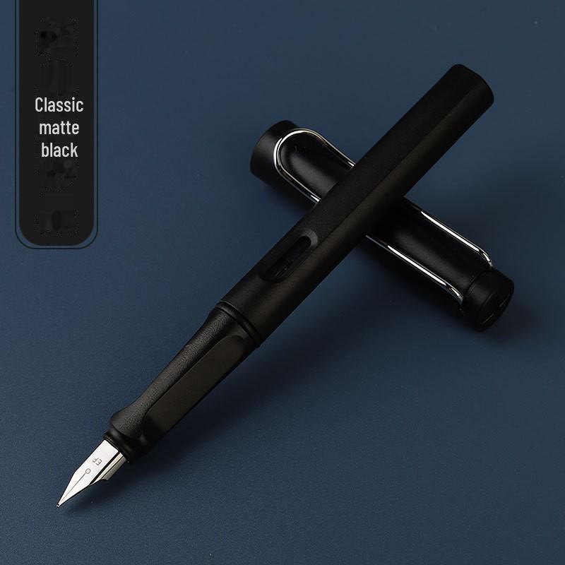 Zhengzi Student Fountain Pen - Iridium Gold 0.5mm Nib, 0.38mm Replaceable Ink Capsule, Steel Construction