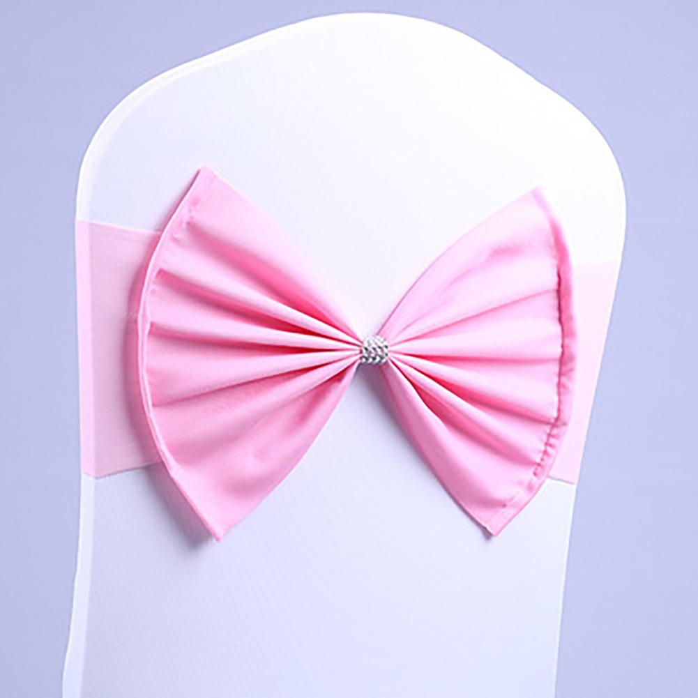 Premium Chair Sashes High Elastic Chair Back Bow Tie For Wedding Party Anniversaries Xmas Birthday Shower Decoration