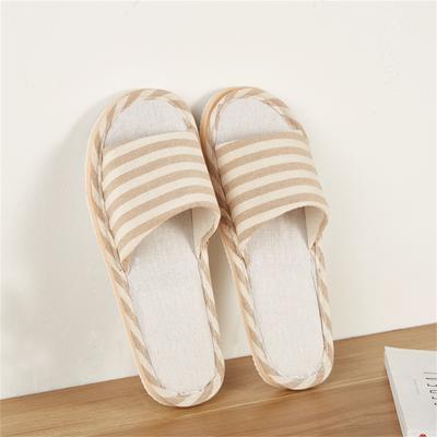 Couple Cotton Slippers, Women's Summer Linen Home, Indoor Wooden Floor, Soft Sole, Non Shoes, Spring And Seasons