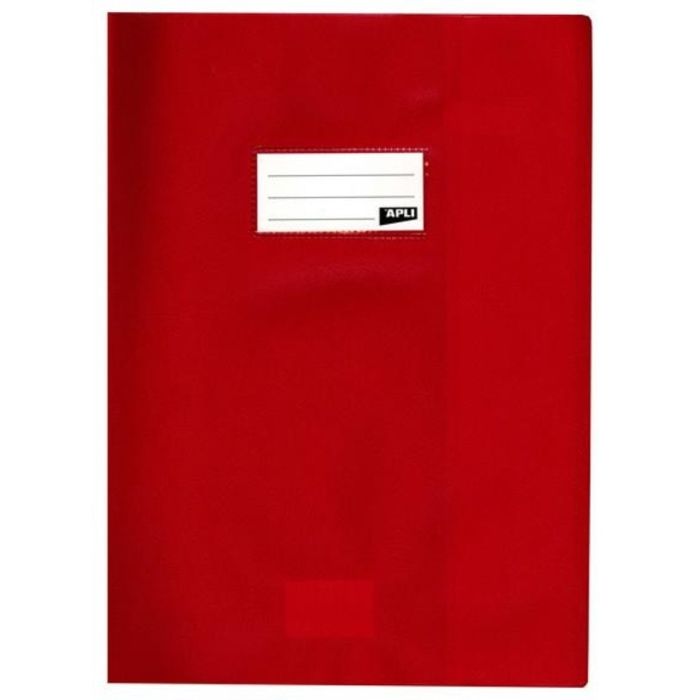 PROTEGE CAHIER PVC 19/100 24X32 ROUGE