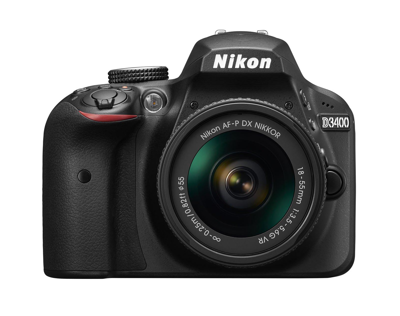 

Nikon Digital SLR Camera D3400 AF-P 18-55 VR Lens Kit Black D3400LKBK