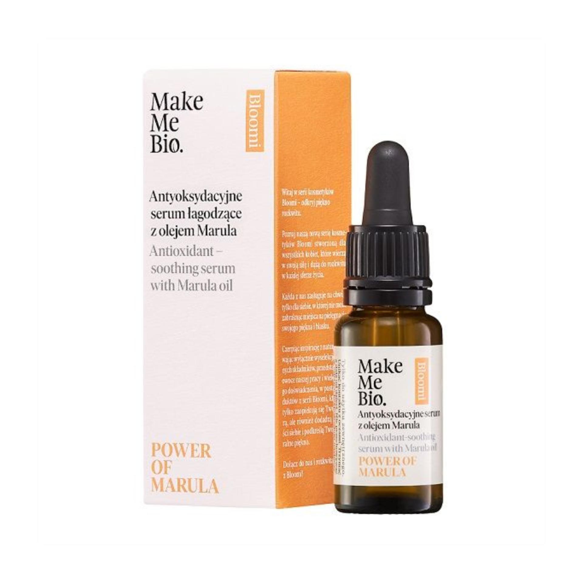 

Make Me Bio - POWER OF MARULA - Antioxidant soothing serum with Marula oil, 15 ml