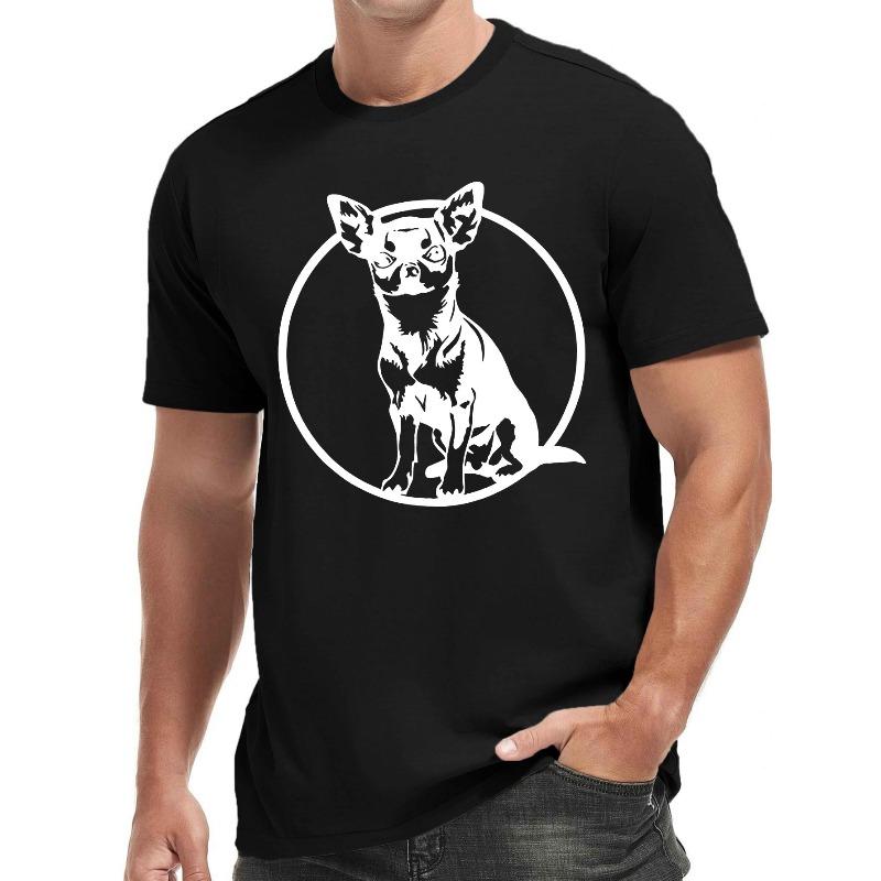 

Men s Dog Lover Casual Short Sleeve T-Shirt - Summer Round Neck Tee Suitable for Dog Owners 4XL