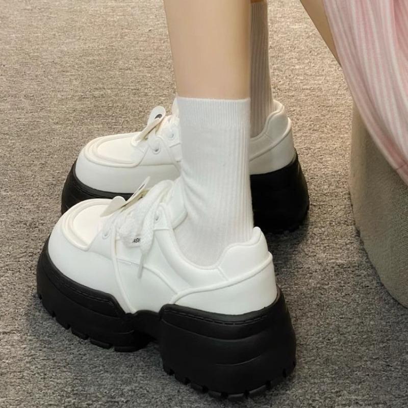 Muffin platform versatile bread shoes autumn new dad shoes small high heels ultra-light casual sports shoes