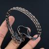 Black Onyx Bangle, 999 Copper Wire Wrapped Gemstone Jewelry, Handmade Bangle For Thanksgiving