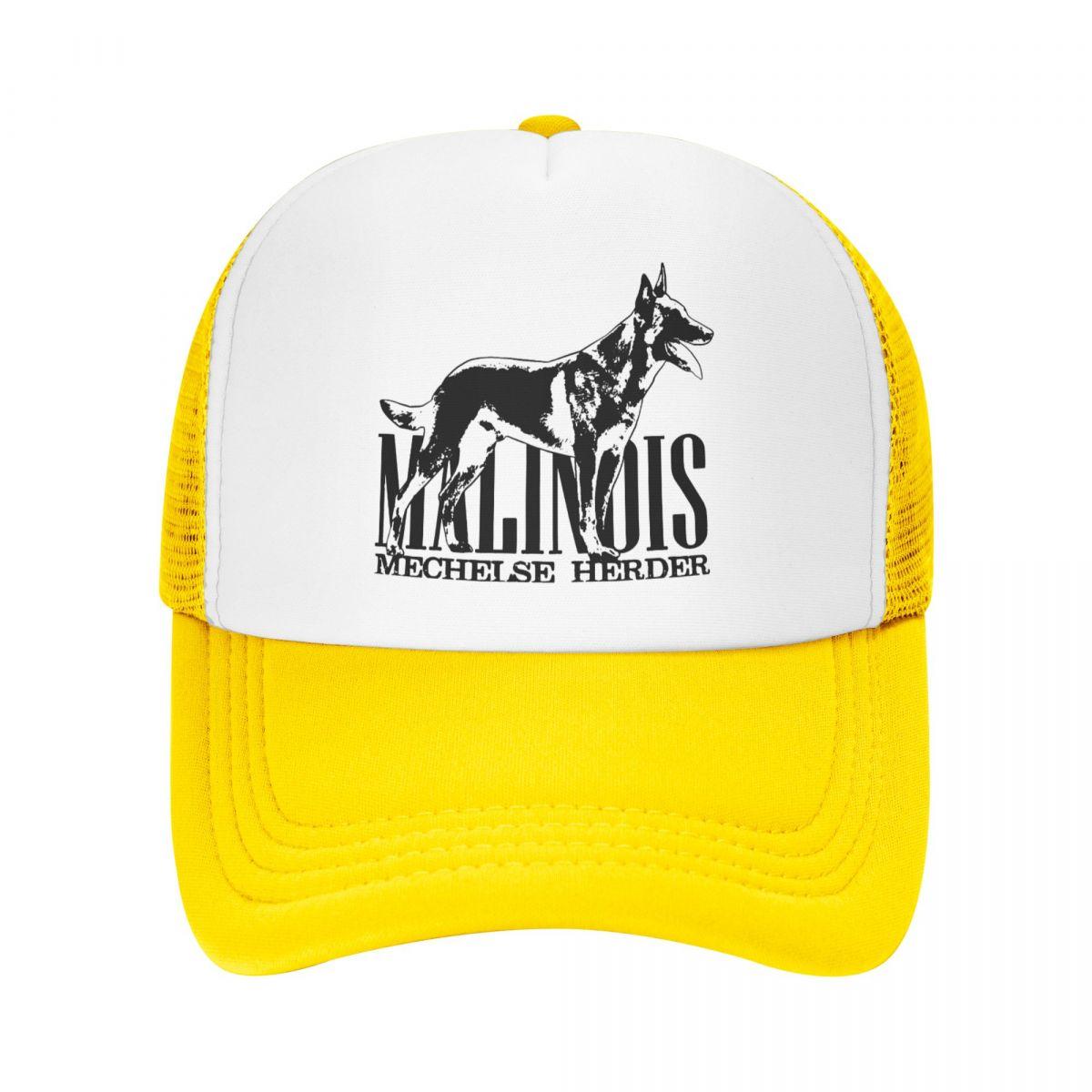 

Бейсбольная кепка с бельгийской овчаркой малинуа, солнцезащитная кепка унисекс, регулируемая шапка Mechelaar Trucker от WoUnisex, пружинные кепки Snapback Trucker Hat