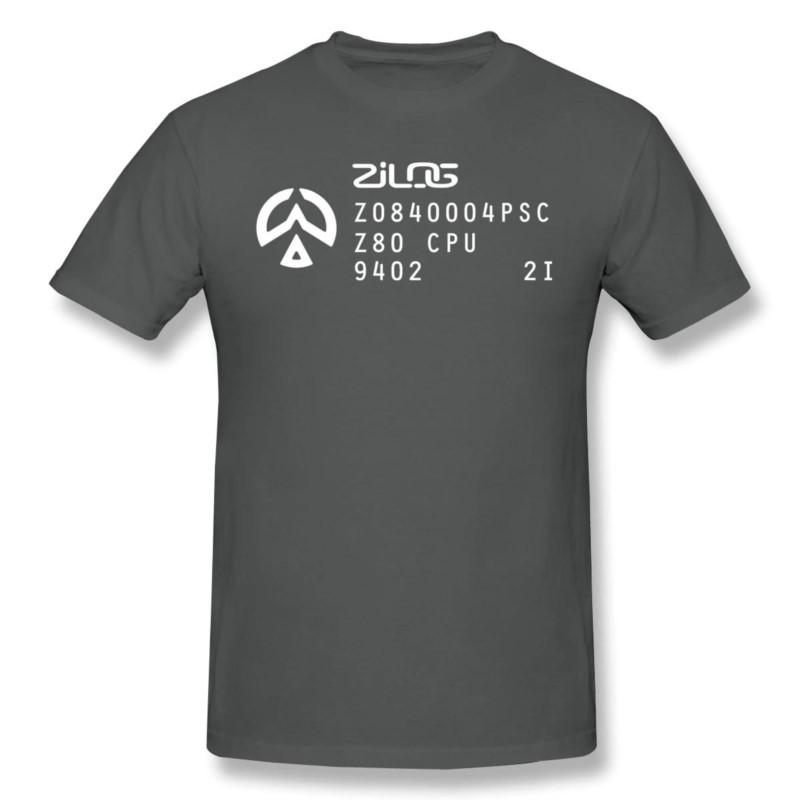 Pánská programátorská trička Vtipná trička Vintage Zilog Z80 Označení mikroprocesoru Trička z čisté bavlny Harajuku t-shirt