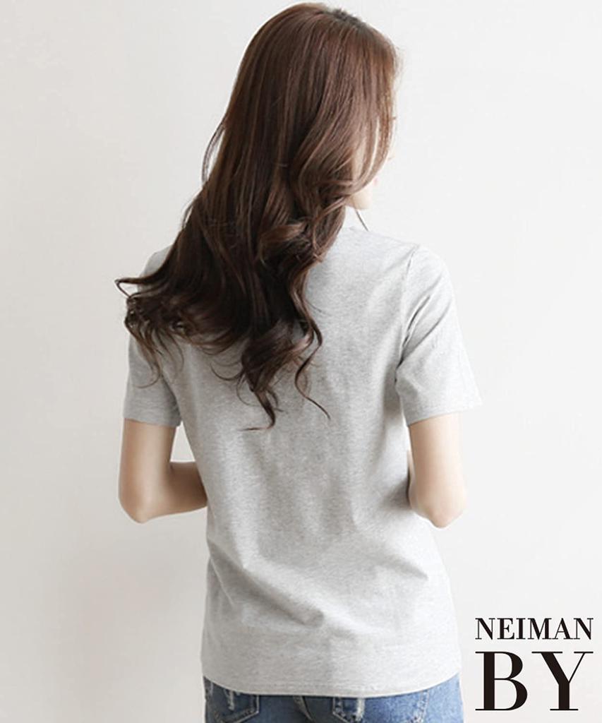 Neiman by Short Sleeve Cut and Sew and Perfect for and All Year Easy to Move Gray Size V-Neck T-Shirt, Plain, Simple, Top, Adult, Stylish, Cute, Cute,