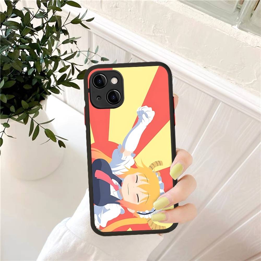 Miss Kobayashi's Dragon Maid Phone Case for iPhone 14 11 12 13 Mini Pro Max 8 7 Plus X XR XS MAX Translucent Matte Cover