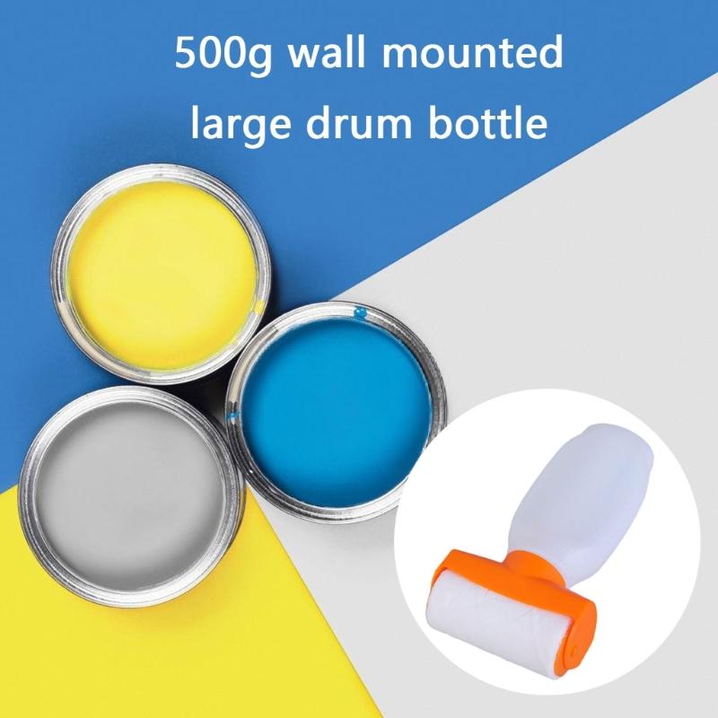 Portable Wall Paint Roller Kit Empty Paint Dabbers Roller Refillable Bottle Dauber Paint Roller for Wall Repairing Tool