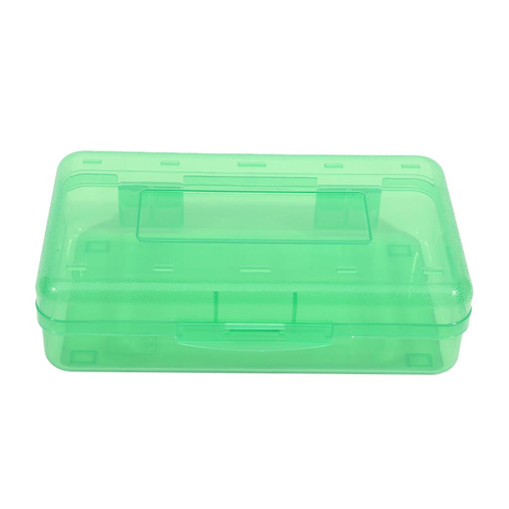 1pc Large Capacity Transparent Pencil Storage Stationery Box Sketching Pencil Case Suitable for Storing Oil Painting Sticks Crayons Watercolor Pens