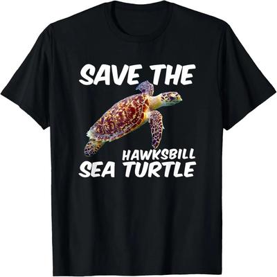 Save The Hawksbill Sea Turtle T-Shirt T-Shirt
