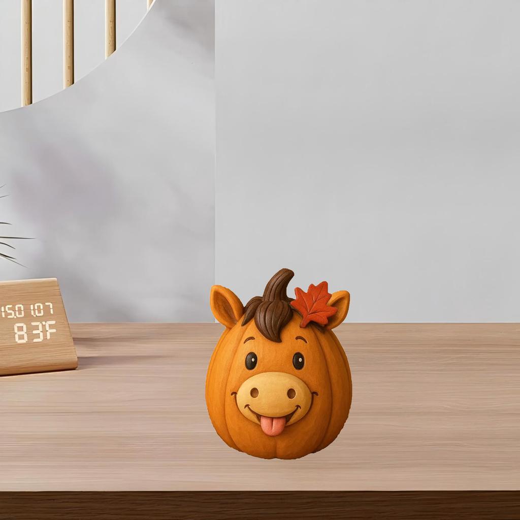 Sochy dýní hospodářských zvířat, Pryskyřičné ozdoby, Stolní dekorace do domácnosti, Sváteční dekorace