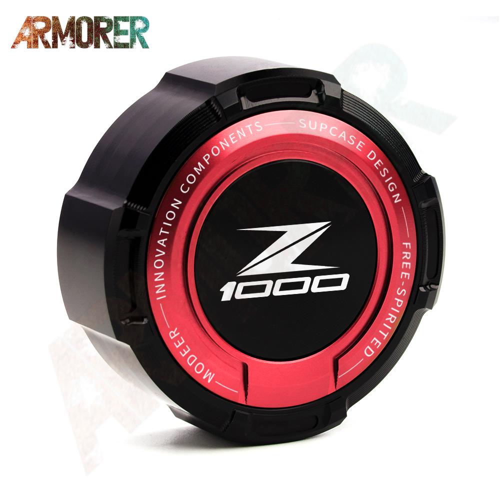 For KAWASAKI Z 650 750 900 1000 Z650 Z750 Z900 Z1000 Motorcycle CNC Aluminum Rear Brake Clutch Fluid Reservoir Cover