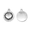 Charms Peach Heart-shaped Love Pendants Vintage Jewelry Supplies ZC094