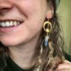 Moon And Star Quartz Earrings Alloy Fashion Jewelry For Women And Men