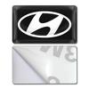 New Carbon Fiber Steering Wheel Car Logo Emblem 3D Stickers For Hyundai Fe Sonata Solaris Azera Creta I30 IX25 IX35
