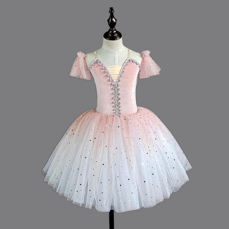 Children's Ballet Skirt Girl's Dance Skirt Sequin Tight Ballet Skirt Ballet Performer Collective Performance Clothi