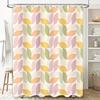 Modern Abstract Leaves Shower Curtain Waterproof Bathroom Decor
