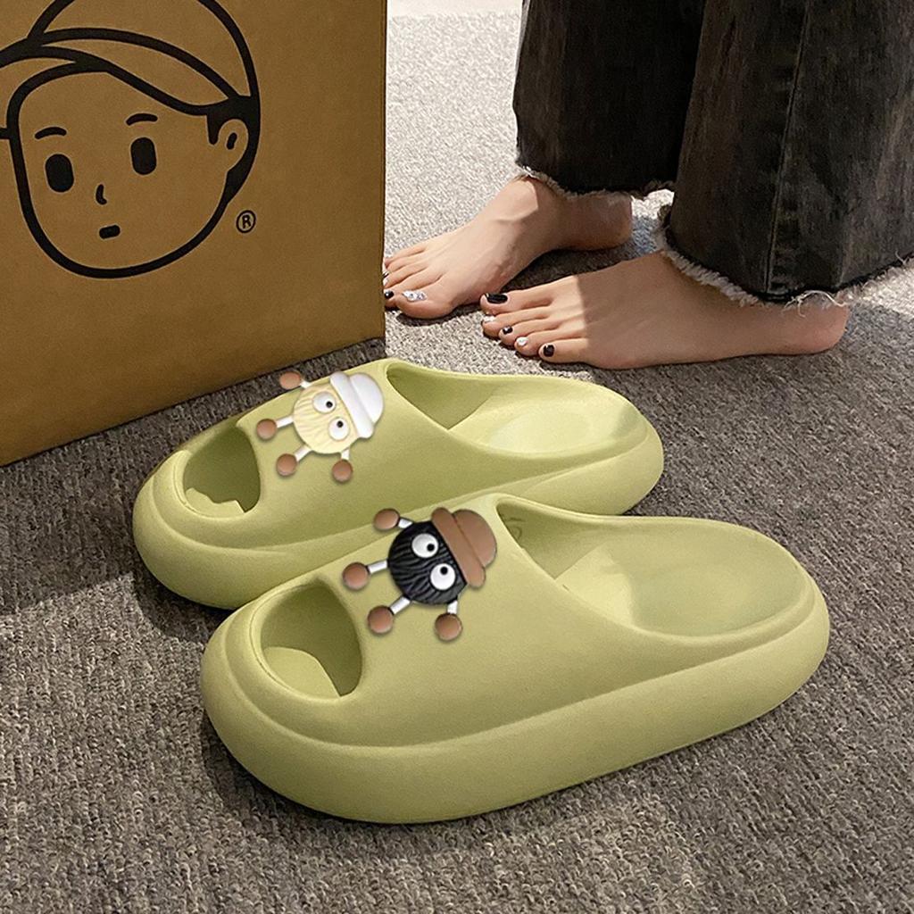 Men and women cute EVA small briquettes slippers summer outer wear home use non-slip soft bottom bath sandals anti