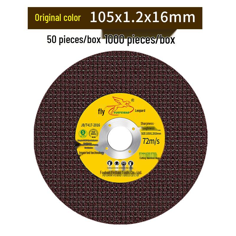 Flying Leopard 100mm Stainless Steel Cutting Disc - 0.8mm Thick Angle Grinder Blade for Metal & Iron